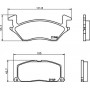 8DB 355 016-781 HELLA Комплект гальмівних колодок, дискове гальмо