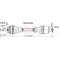 RN-357A26 ASVA Привідний вал