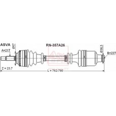 RN-357A26 ASVA Привідний вал