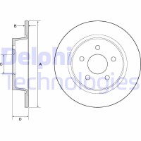 BG4682 DELPHI Гальмівний диск