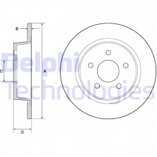 BG4682 DELPHI Гальмівний диск