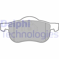 LP1458 DELPHI КомплеК т гальмівних колодок, дискове гальмо
