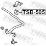 TSB505 FEBEST Опора стабілізатора