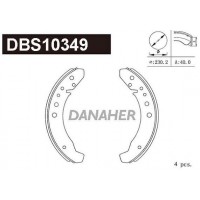 DBS10349 DANAHER Комплект гальмівних колодок