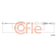 92.10.9885 COFLE Тросик, cтояночный тормоз