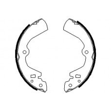 KBS-7431 KAVO PARTS Комплект гальмівних колодок