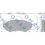 FO 432481 FOMAR Friction Комплект гальмівних колодок дисковий гальм
