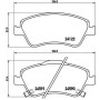 P 83 079 BREMBO Комплект гальмівних колодок дисковий гальм