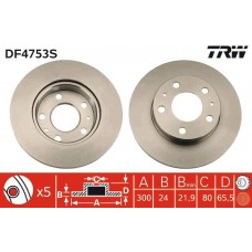 DF4753S TRW Гальмівний диск