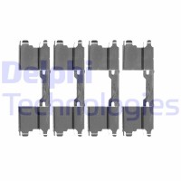 LX0502 DELPHI Комплектуючі колодки дискового гальма