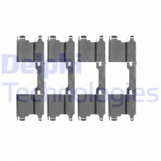 LX0502 DELPHI Комплектуючі колодки дискового гальма