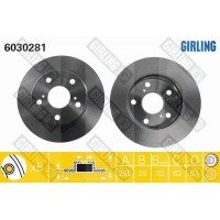 6030281 GIRLING Гальмівний диск