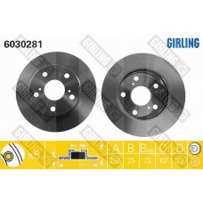 6030281 GIRLING Гальмівний диск