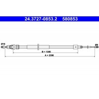24.3727-0853.2 ATE Тросик, cтояночный тормоз