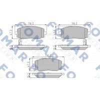 FO 932281 FOMAR Friction Комплект гальмівних колодок дисковий гальм