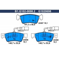 B1.G102-0698.2 GALFER Комплект гальмівних колодок дисковий гальм