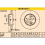 BAR12117 BARUM Гальмівний диск