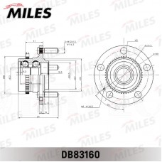 DB83160 MILES Комплект підшипника ступиці колеса