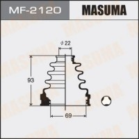 MF-2120 MASUMA Комплект пыльника, Привідний вал