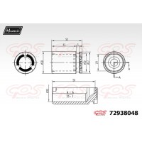 72938048 MAXTECH Поршень корпус скоби гальма