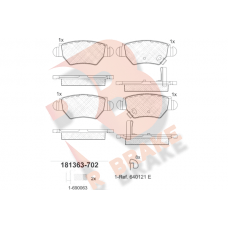 RB1363-702 R BRAKE КомплеК т гальмівних колодок, дискове гальмо