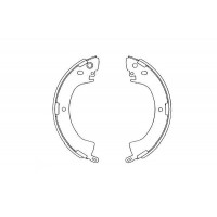 KBS-6408 KAVO PARTS Комплект гальмівних колодок