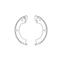 KBS-6408 KAVO PARTS Комплект гальмівних колодок