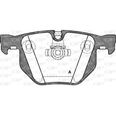 BPA0381.60 OPEN PARTS КомплеК т гальмівних колодок, дискове гальмо