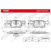 SKBP-0011301 Stark Комплект гальмівних колодок дисковий гальм