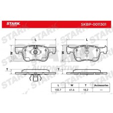 SKBP-0011301 Stark Комплект гальмівних колодок дисковий гальм