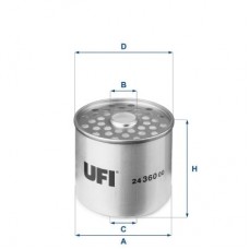 24.360.00 UFI Паливний фільтр