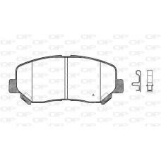 BPA1513.02 OPEN PARTS КомплеК т гальмівних колодок, дискове гальмо