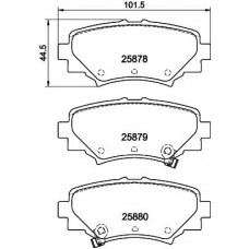 8DB 355 028-931 HELLA Комплект гальмівних колодок дисковий гальм