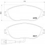 P 85 131 BREMBO Комплект гальмівних колодок дисковий гальм