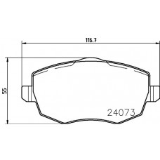PCP1557 DON КомплеК т гальмівних колодок, дискове гальмо