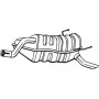 148-045 BOSAL Глушник вихлопних газів кінцевий