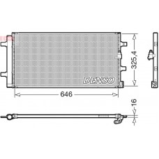 DCN02041 DENSO Конденсатор кондиціонера