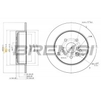 CD7486S BREMSI Гальмівний диск