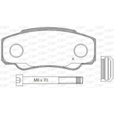 BPA0961.00 OPEN PARTS Комплект гальмівних колодок дисковий гальм