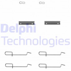 LX0142 DELPHI Комплектуючі колодки дискового гальма
