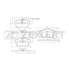 BS-1691 ZEKKERT КомплеК т гальмівних колодок, дискове гальмо