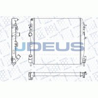 M-023121A JDEUS Радіатор охолодження двигуна