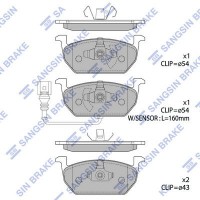 SP1736 Hi-Q КомплеК т гальмівних колодок, дискове гальмо