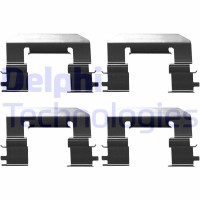 LX0675 DELPHI Комплектуючі колодки дискового гальма