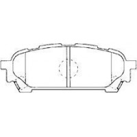 F2N016 AISIN Комплект гальмівних колодок дисковий гальм