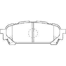 F2N016 AISIN Комплект гальмівних колодок дисковий гальм