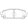 F2N016 AISIN Комплект гальмівних колодок дисковий гальм