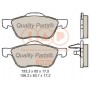 704-13181 IAP QUALITY PARTS Комплект гальмівних колодок дисковий гальм