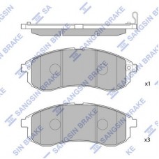 SP1602 Hi-Q Комплект гальмівних колодок дисковий гальм