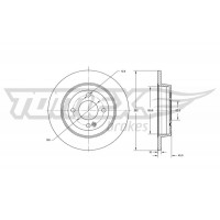 TX 73-35 TOMEX Brakes Гальмівний диск